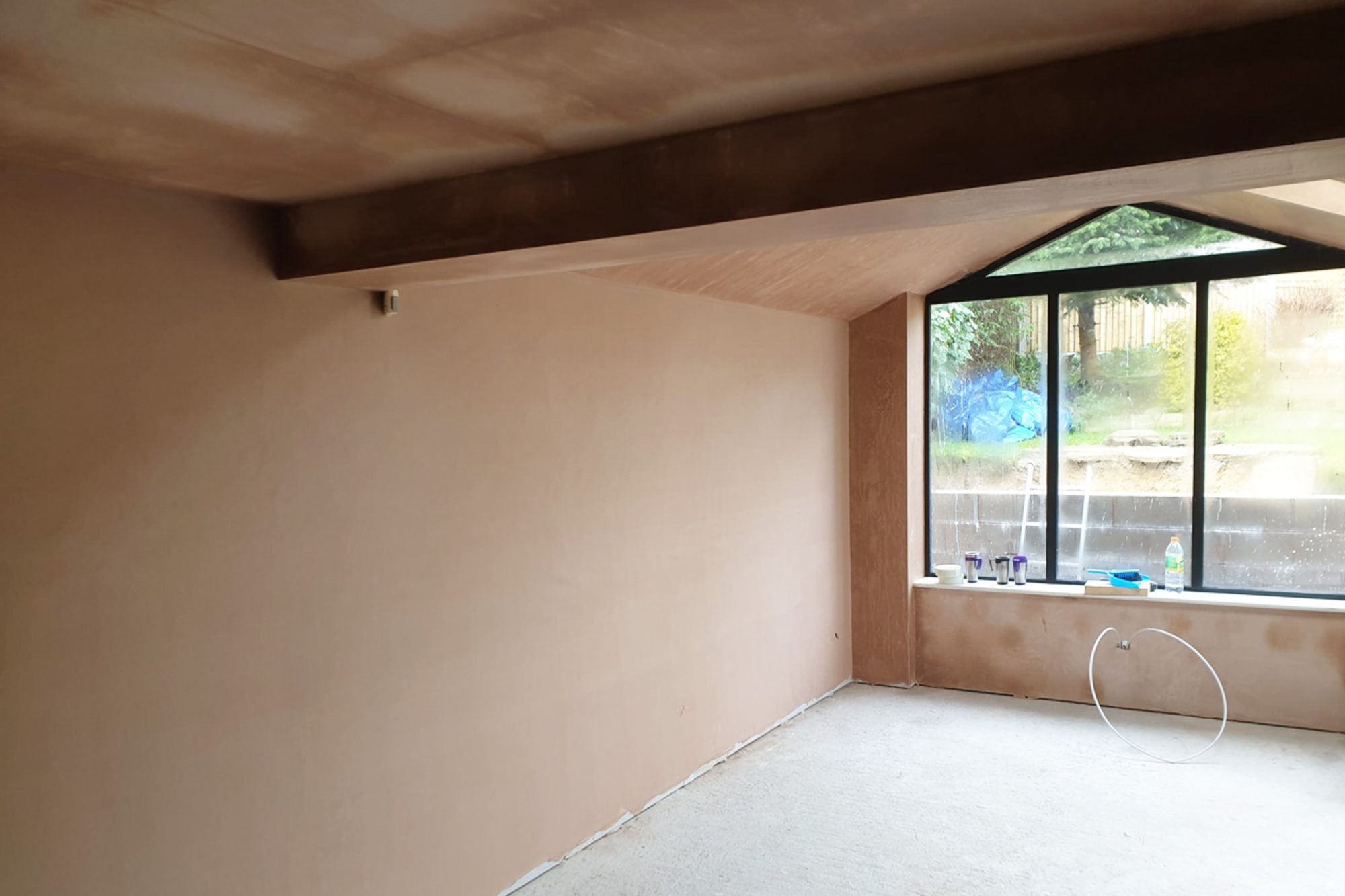 plastering