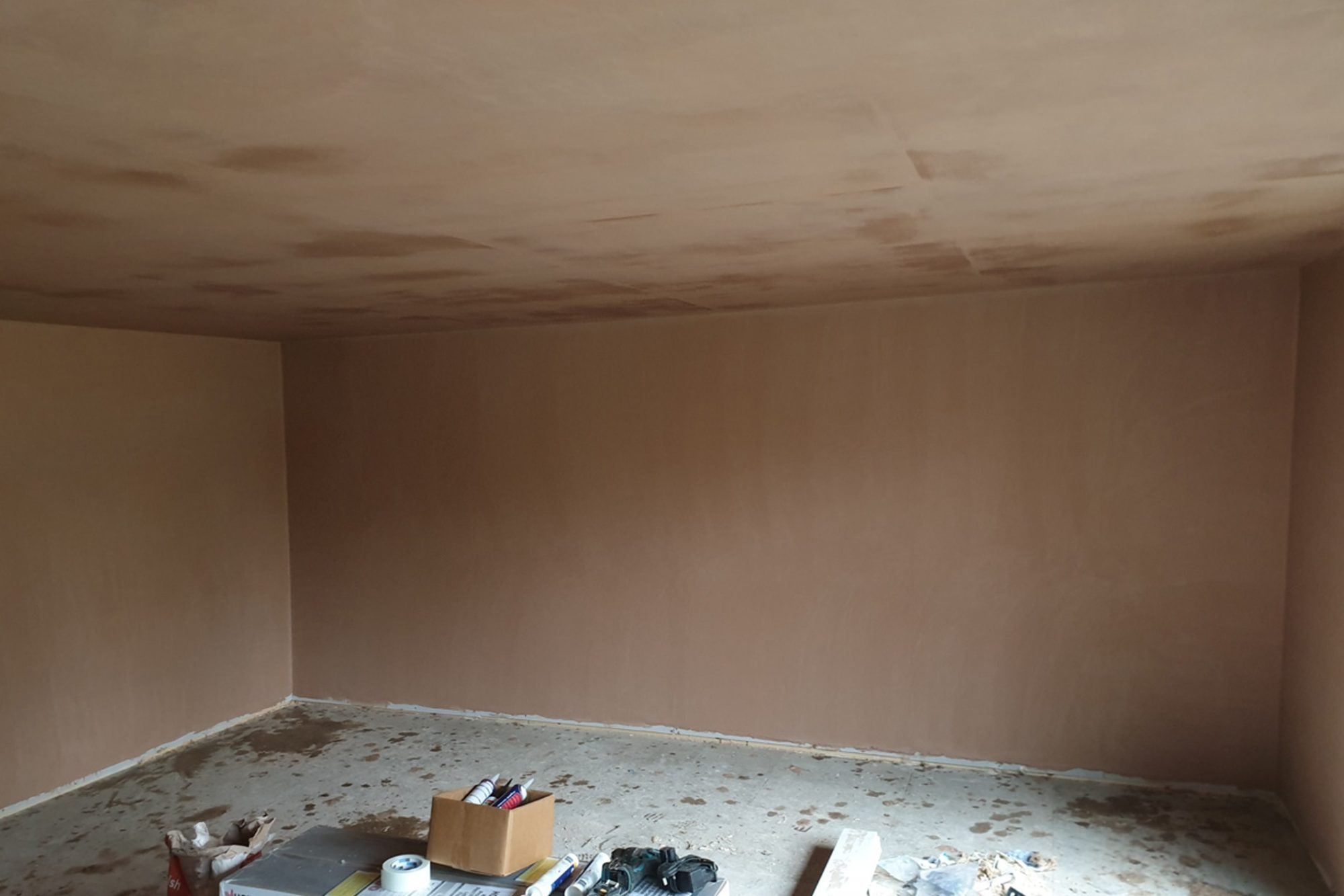 plastering